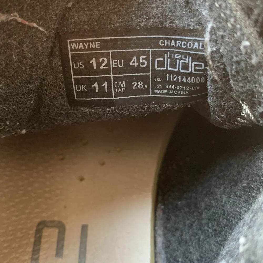 Hey Dude | Hey Dude Wayne Charcoal shoes